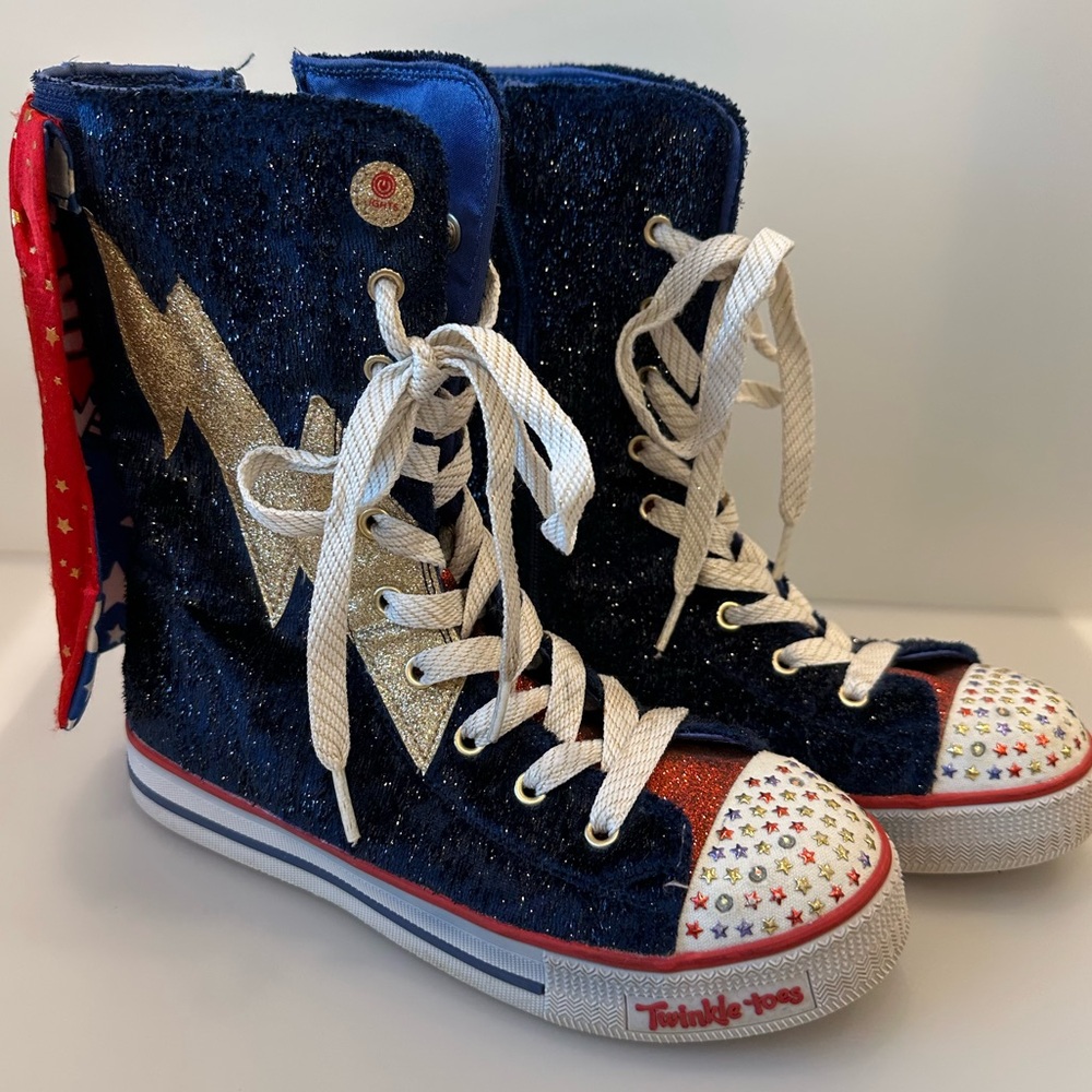 Twinkle Toes by Skechers Super Hero Youth Size 3.5 fits Women’s 5.5